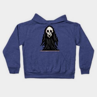 Grim pixel art Kids Hoodie